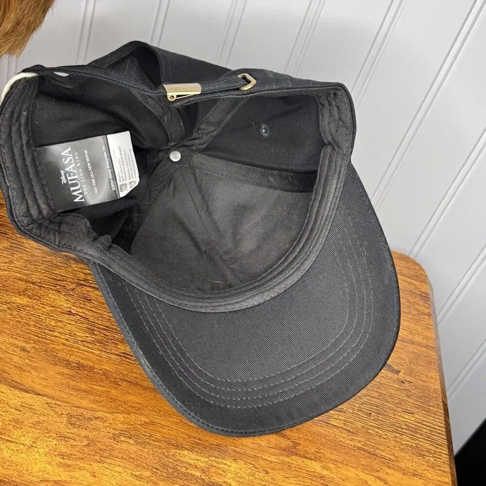 Walt Disney Mufasa The Lion King Movie Black Promo Baseball Cap
